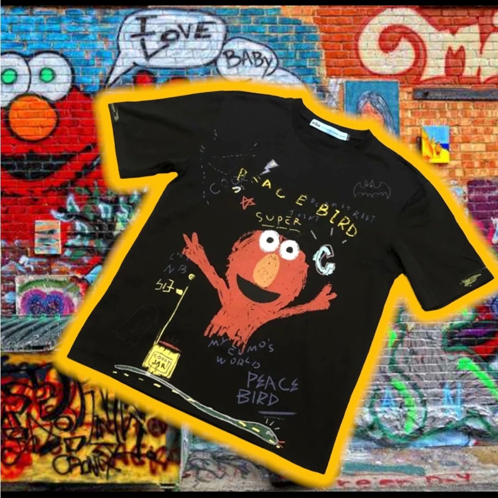 🆕 TRouBLe 😈 ANDReW SeaSaMe STReeT "PeaCeBiRD" ELMo TeE 👕